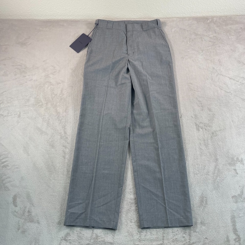 Prada Milano Dress Pants Men 44 (30x33) Grey 100% Virgin Wool Straight NWT $1590